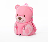 Anti-Loss Pink Bear Backpack